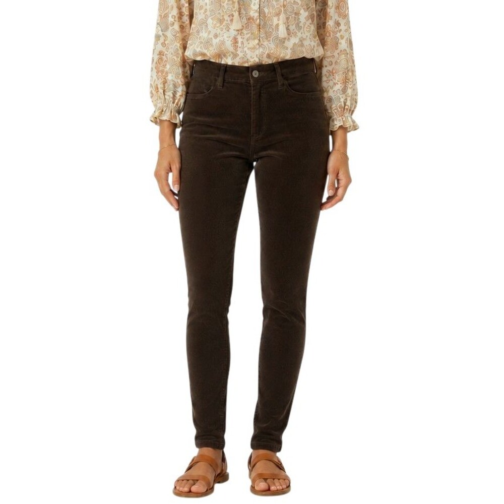 NEW Christopher Blue Cord Leggings Womens 12 x 32L Brown Slim Fit Stretch Pants
